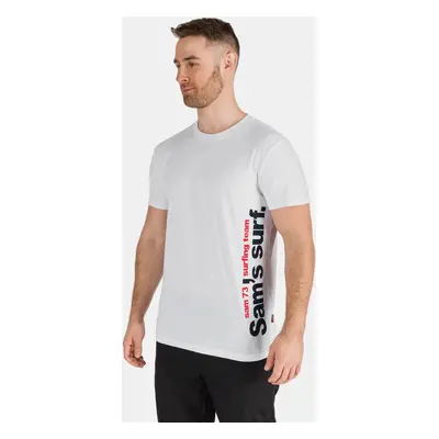 SAM73 White men's t-shirt with SAM print - Men's