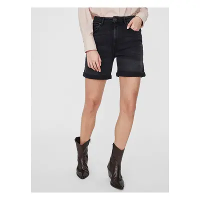 Black denim shorts VERO MODA Joana - Women's