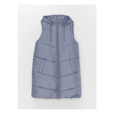 LC Waikiki Women's Hooded Plain Puffer Vest