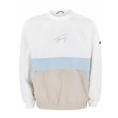 Tommy Jeans Jacket - TJM SIGNATURE NYLON CREW JACKET white