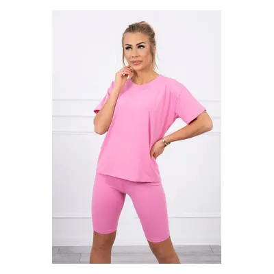 Set of top+leggings light pink