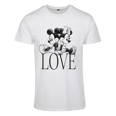 Minnie Loves Mickey Tee women's T-shirt white