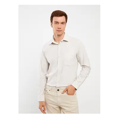 LC Waikiki Regular Fit Long Sleeve Poplin Men's Shirt