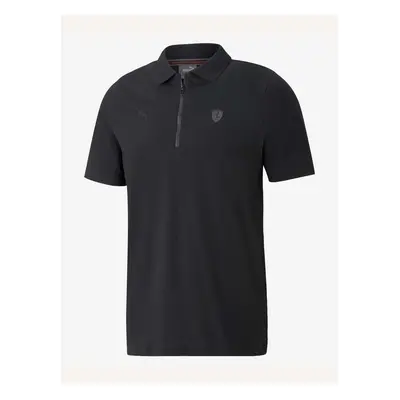 Puma Black Mens Polo T-Shirt Ferrari Style - unisex