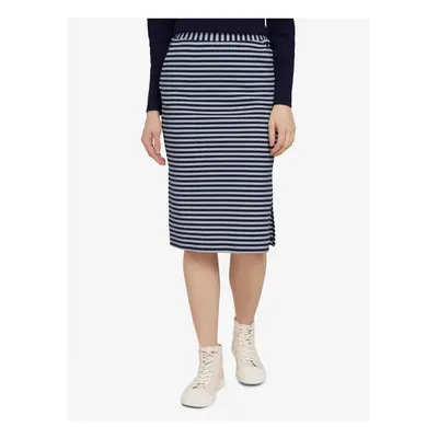 Dark Blue Women's Striped Skirt Tom Tailor - Women