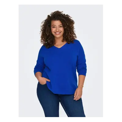 Blue Ladies Sweater ONLY CARMAKOMA Margareta - Women