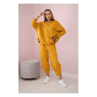 Mustard cotton tracksuit