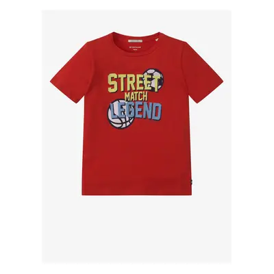 Red Boys' T-Shirt Tom Tailor - Boys