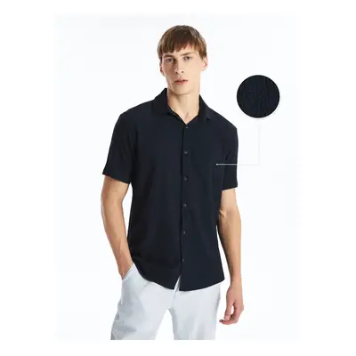 LC Waikiki Regular Fit Short Sleeve Men's Textured Shirt