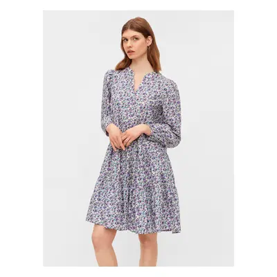 Purple Floral Dress Pieces Mikka - Women