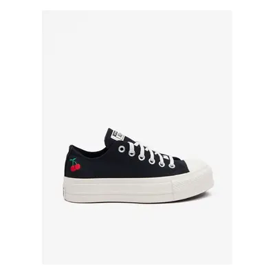 Black women's sneakers Converse Chuck Taylor All Star Lift Platform Che - Women's