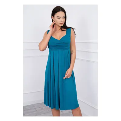 Kesi Dress with wide straps blue