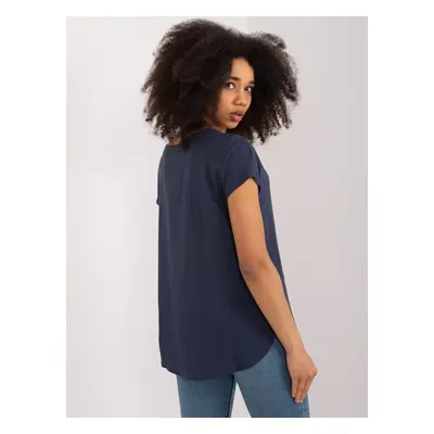 Blouse-D73761Z10978Q-navy blue