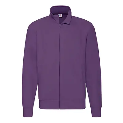 Men's Purple Lightweight Sweat Jacket Fruit of the Loom