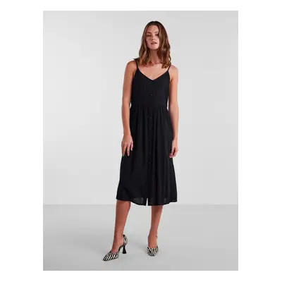 Black Women's Midi Dress Pieces Tala - Women