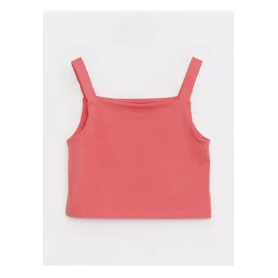 LC Waikiki Square Neck Basic Straps Girls' Crop Singlet.