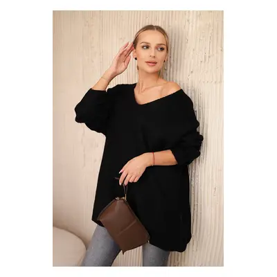 Kesi Włoski V-neck sweater black