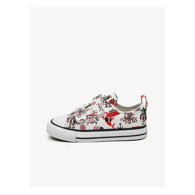 White children's patterned sneakers Converse Pirates - Boys