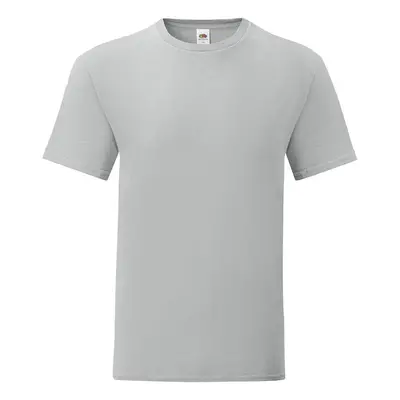 Grey Iconic Combed Cotton T-shirt Fruit of the Loom