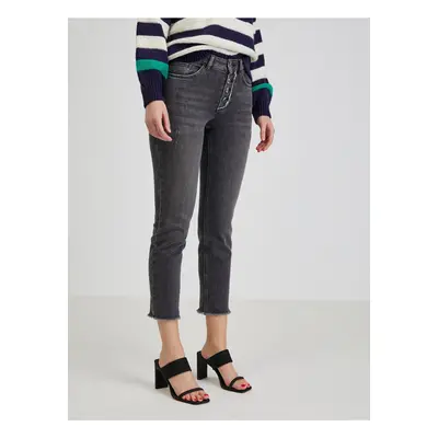 Dark gray women's slim fit jeans ORSAY - Women