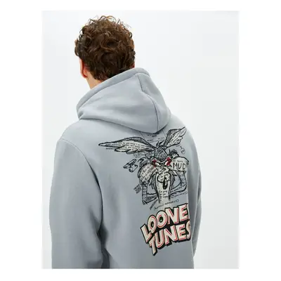 Koton Wile Coyote Hooded Sweat Licensed Printed Back