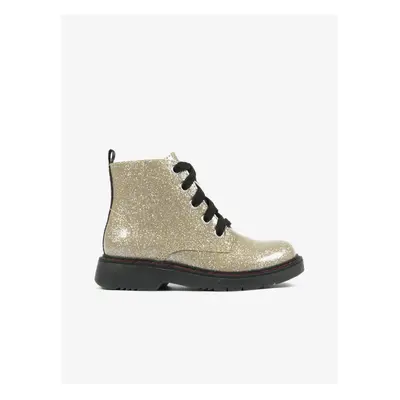 Girl's sparkling ankle boots in gold color Richter - Girls