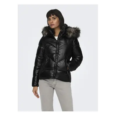 Black women's quilted jacket ONLY Fever - Women