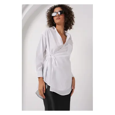 Bigdart Long Double Breasted Shirt - White