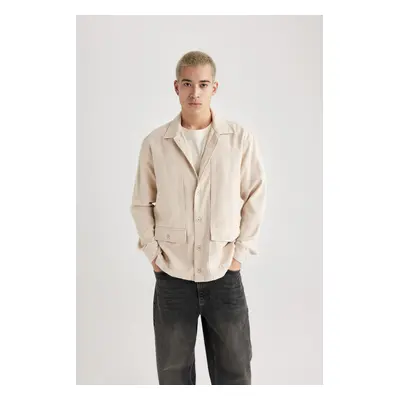 DEFACTO Relax Fit Cotton Long Sleeve Shirt