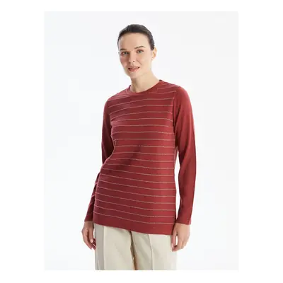 LC Waikiki Crew Neck Striped Long Sleeve Women's Knitwear Sweater