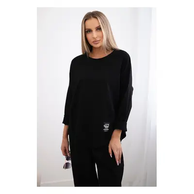 Włoski Set Punto Milano Winter sweatshirt + pants black