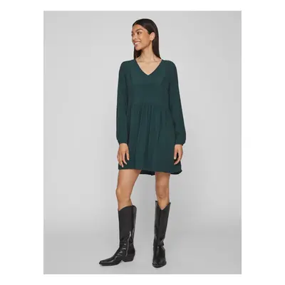 Dark green women's dress VILA Fini - Ladies