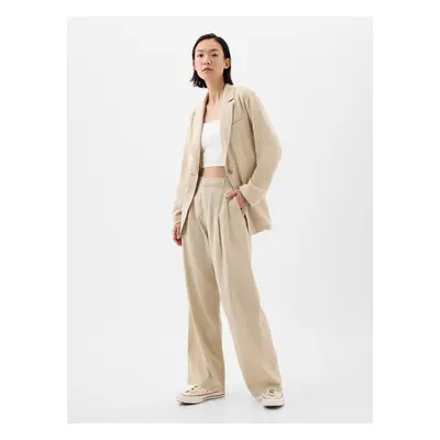 GAP Linen Pants Wide-Leg - Women