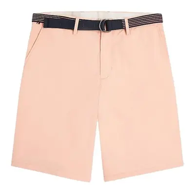 Tommy Hilfiger Shorts - HARLEM SHORT L.TWILL BELT orange