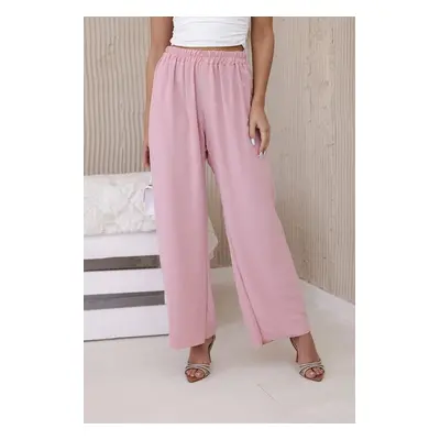 Wide trousers powder pink