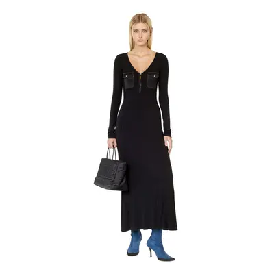 Diesel Dress - D-BORDY-LONG DRESS black