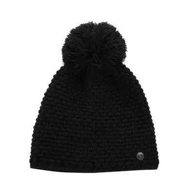 Winter hat with pompom ALPINE PRO GRANE black