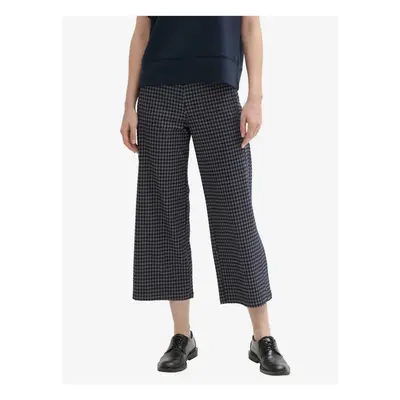 Blue-gray women's checkered trousers Tom Tailor - Women's