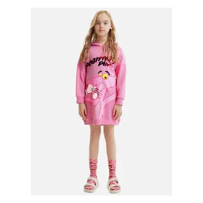 Pink girls' sweatshirt dress Desigual Erin - Girls