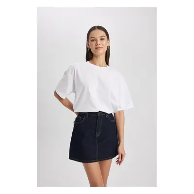 DEFACTO Oversize Fit Crew Neck Short Sleeve T-Shirt