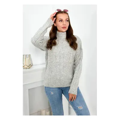 Kesi Sweater with turtleneck grey