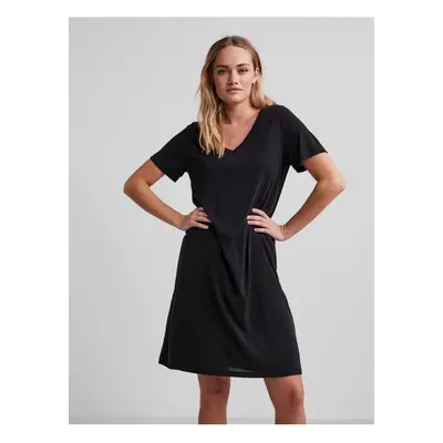 Black loose basic dress Pieces Amala - Women's