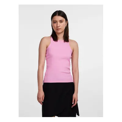 Pink Women's Ribbed Basic Tank Top Pieces Hand - Women's