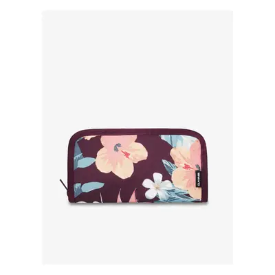 Dakine Luna Burgundy Women's Flowered Wallet - Ladies