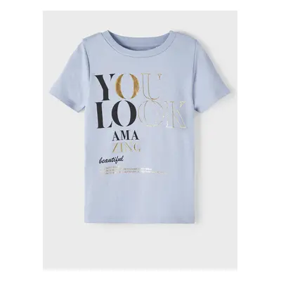 Grey girl's t-shirt name it Toppa - Girls