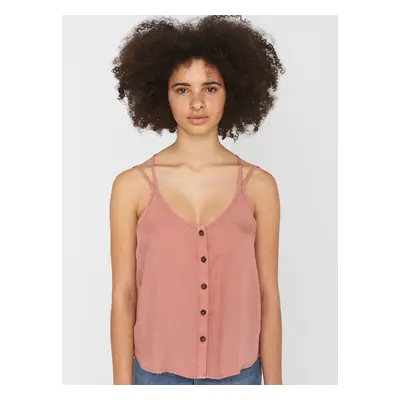 Old Rose Top with Buttons Noisy May Maisie - Women's