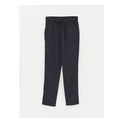 LC Waikiki Girls' Pants with Elastic Waist Striped