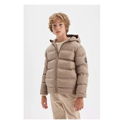 DEFACTO Boy's Water Repellent Hooded Coat