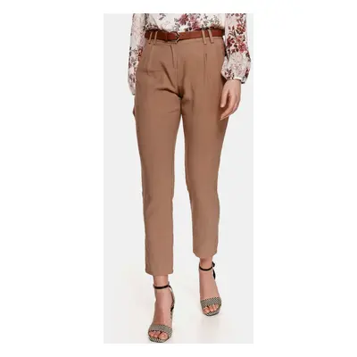 Brown cropped trousers TOP SECRET - Women