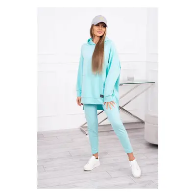 Set with mint sweatshirt